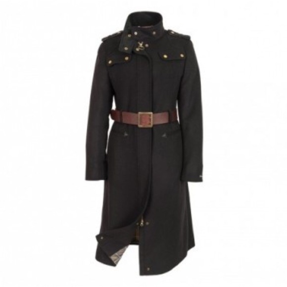 Authentic Barbour Falcon Wool Coat US Size 10 Excellent Condition - Picture 6 of 13
